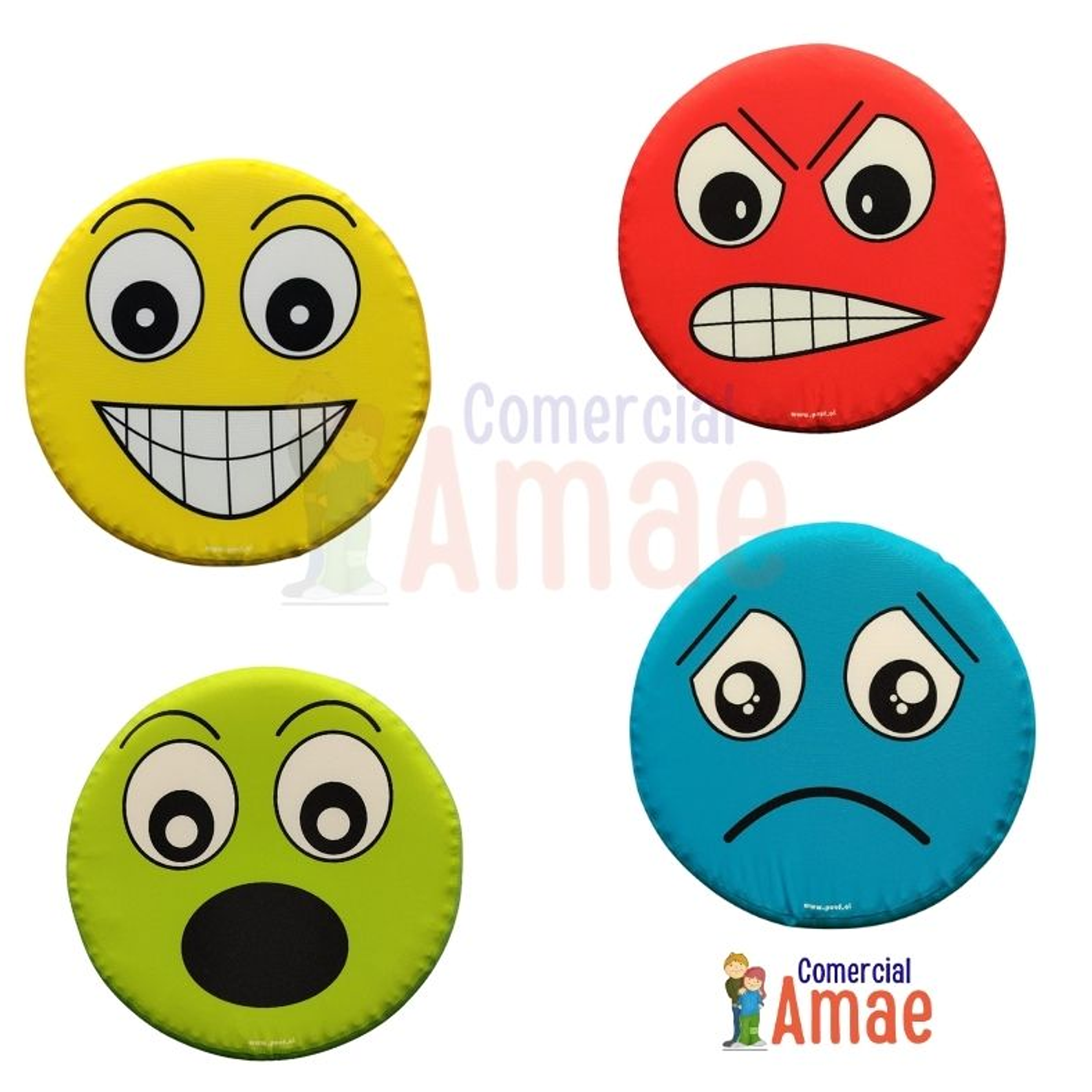 PUFF INFANTIL SERIE EMOCIONES 4 PIEZAS 1