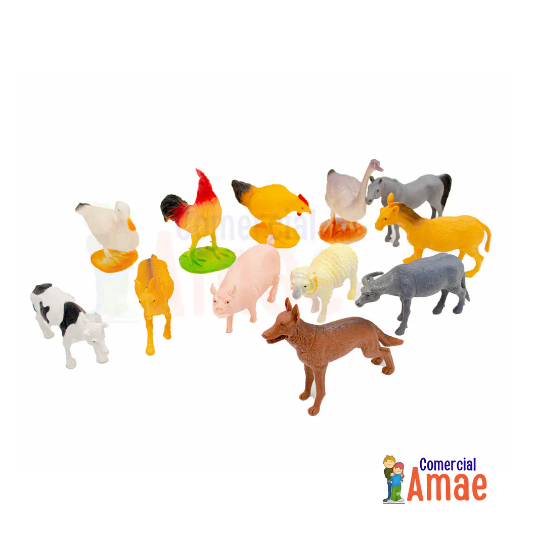 SET DE 12 ANIMALES DE LA GRANJA 1