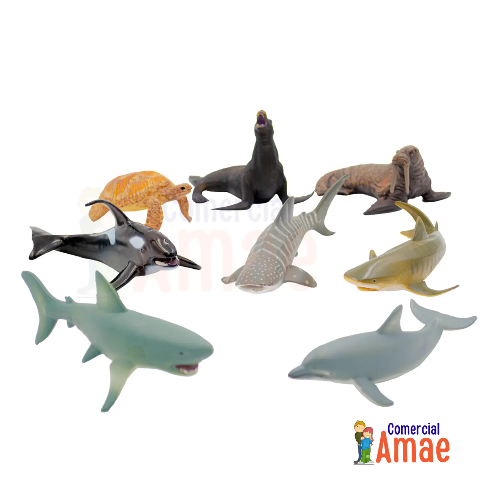 SET ANIMALES MARINOS 8 PIEZAS 1
