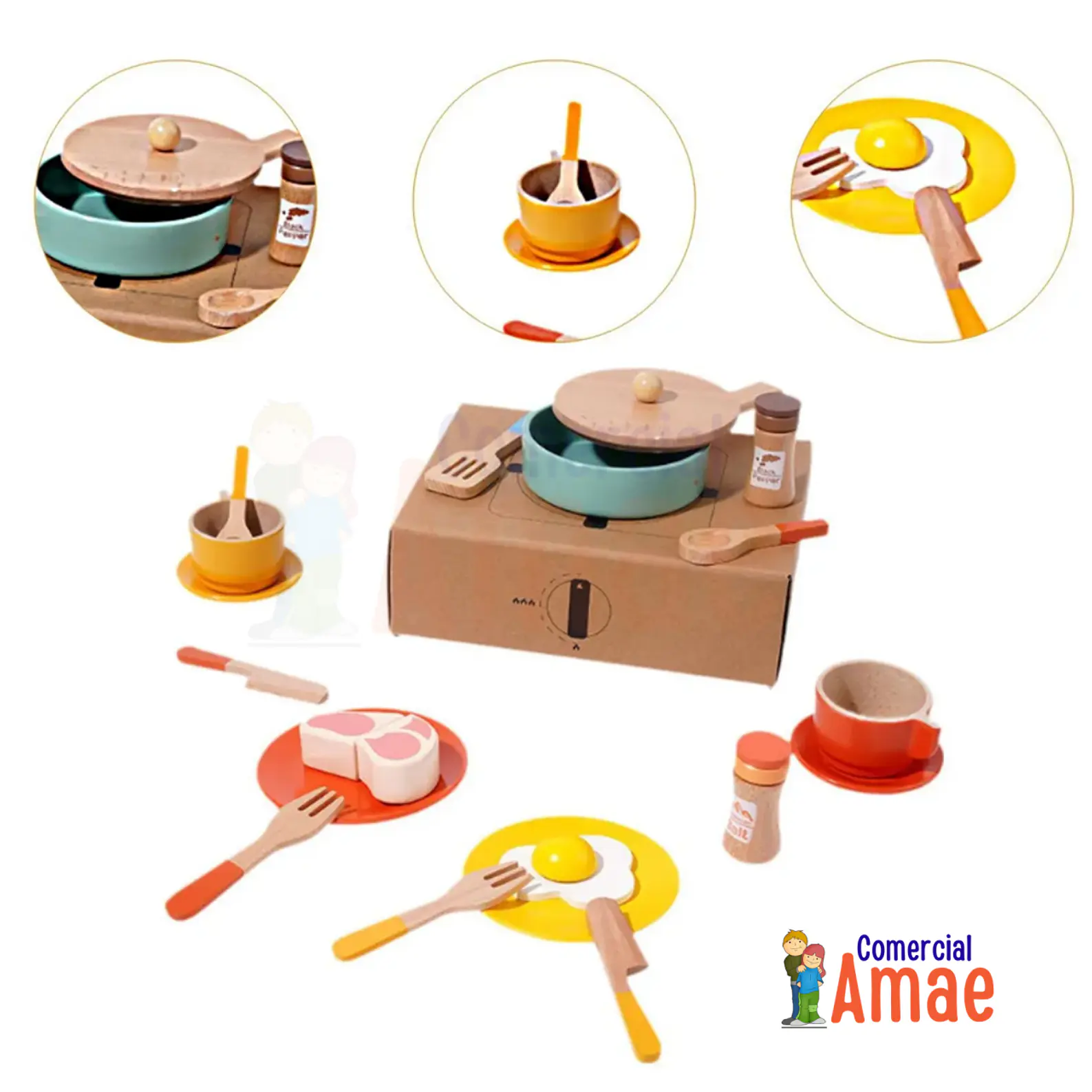 JUEGO DE COCINADE MADERA 20 PIEZAS 1