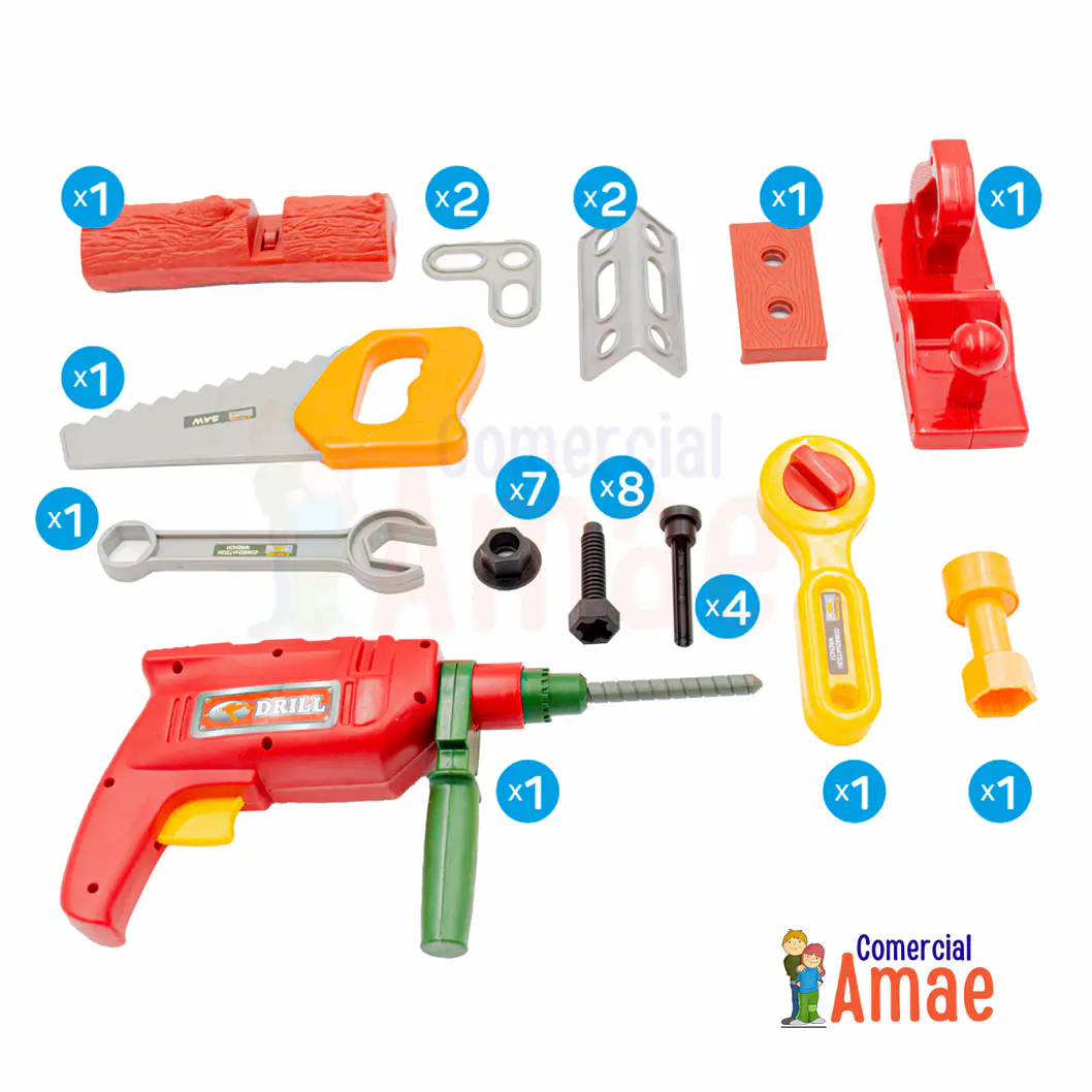 HERRAMIENTAS JUNIOR BUILDER 33 PIEZAS 2