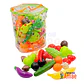 FRUTAS Y VERDURAS PLÁSTICAS 59 PIEZAS - Miniatura 1