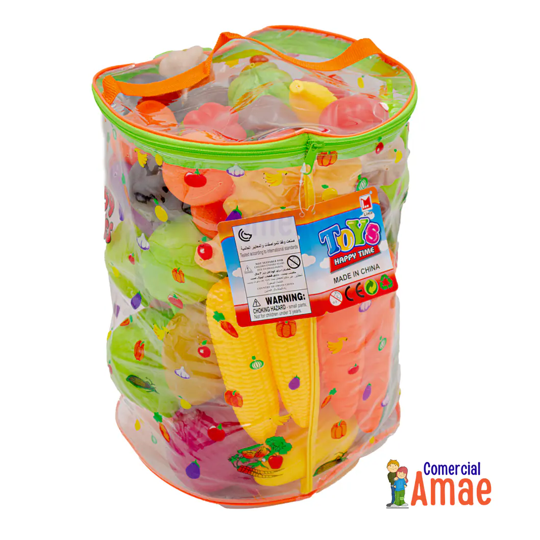 FRUTAS Y VERDURAS PLÁSTICAS 59 PIEZAS 2