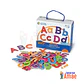 Letras Magnéticas Mayúsculas y Minúsculas 82 Piezas – Set Educativo Alfabeto - Miniatura 1