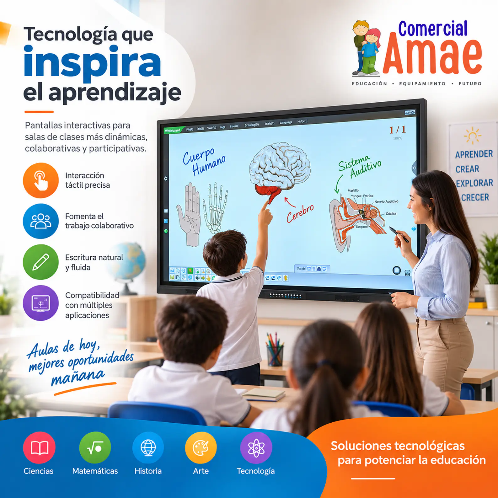 PANTALLA INTERACTIVA 75 PULGADAS BITCLASE