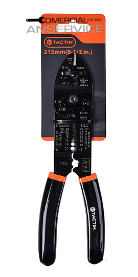 Alicate Pelacables terminales #401009, Tactix ﻿﻿﻿**Producto sin IVA incluido﻿﻿