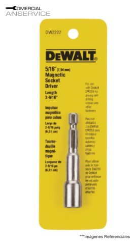 Adaptador Magnetico 5/16",#DW2222 Dewalt ﻿**Producto sin IVA incluido﻿