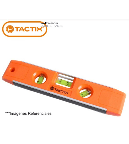 Nivel Magnético Torpedo 9", #253005, Tactix ﻿﻿﻿**Producto sin IVA incluido﻿﻿