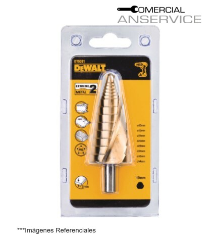 Broca Escalonada 20mm - 34mm #DT5031-QZ, Dewalt ﻿﻿**Producto sin IVA incluido﻿