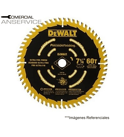 Disco Sierra Circular  7 1/4 60 Dientes #DW3196 Dewalt ﻿**Producto sin IVA incluido