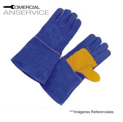 Guantes Soldador Kevlar Reforzado Azul