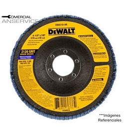 Disco Traslapado 4 1/2" Grano 120 #DW8310-AR, Dewalt ﻿**Producto sin IVA incluido﻿