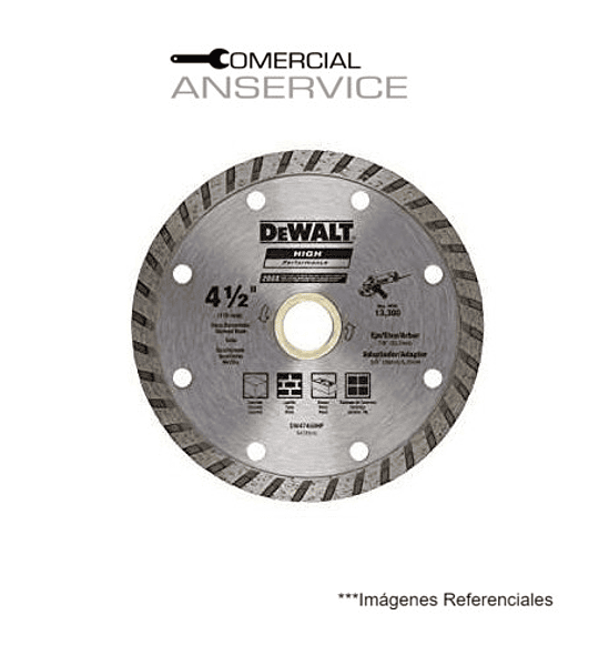 Disco Diamantado Ranurado 4 1/2" #DW4750HP Dewalt **Producto sin IVA incluido