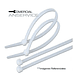 Amarra plastica 151mm x 3.7mm Blanca Frontec **Producto sin IVA incluido