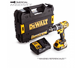 TALADRO PERCUTOR INALAMBRICO 13MM 20V  1 BATERIA 5AH +CARGADOR + MALETA DE TRASLADO #DCD796P1 DEWALT