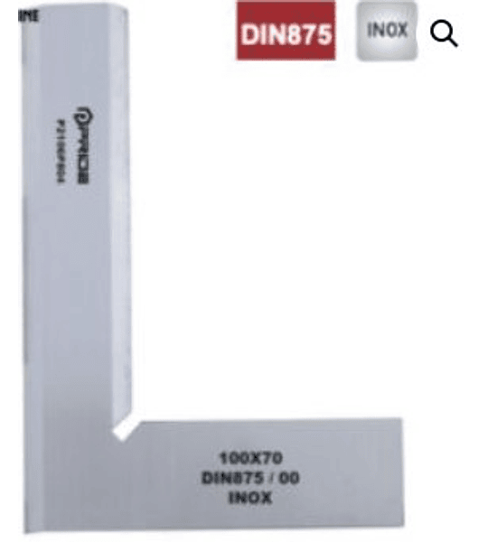 Escuadra De Pelo Inox Din 875/00 300x200 Pride **Producto sin IVA incluido﻿﻿
