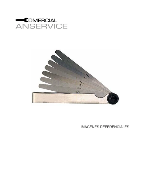 Feeler corto 0.05-1.0mmX100mm 13 hojas PRIDER **Producto sin IVA incluido﻿﻿