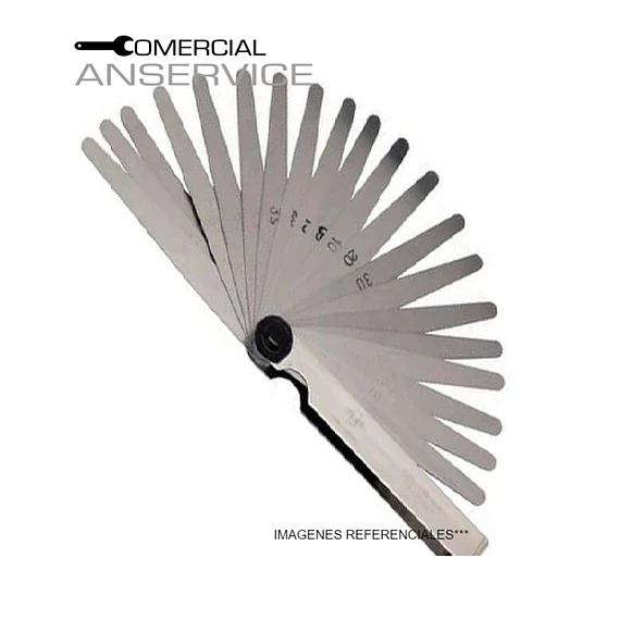 Feeler corto 0.05-1.0mmX100mm 20 hojas Pride ﻿﻿﻿**Producto sin IVA incluido﻿﻿