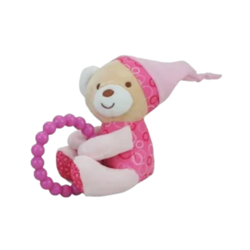 SONAJERO OSO DE PELUCHE Y MORDEDOR 