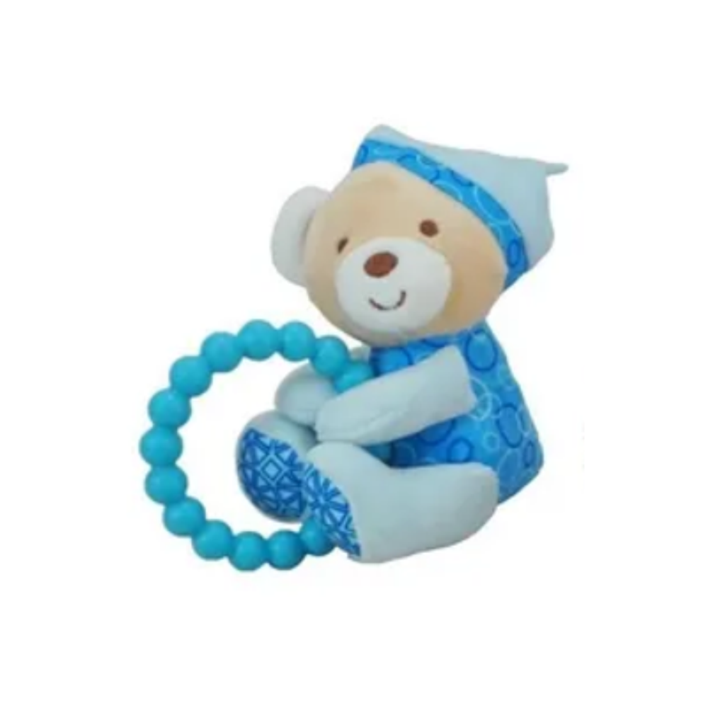 SONAJERO OSO DE PELUCHE Y MORDEDOR 