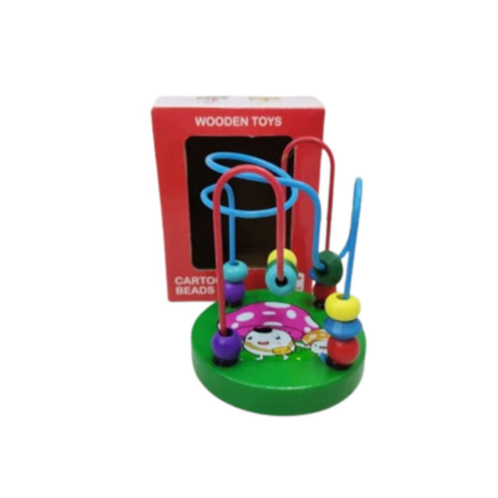 JUGUETE DIDÁCTICO DE MADERA LABERINTO DE CUERDAS
