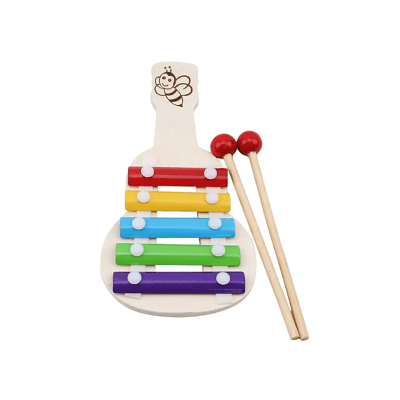 XILIFONO DIDÁCTICO DE MADERA FORMA GUITARRA