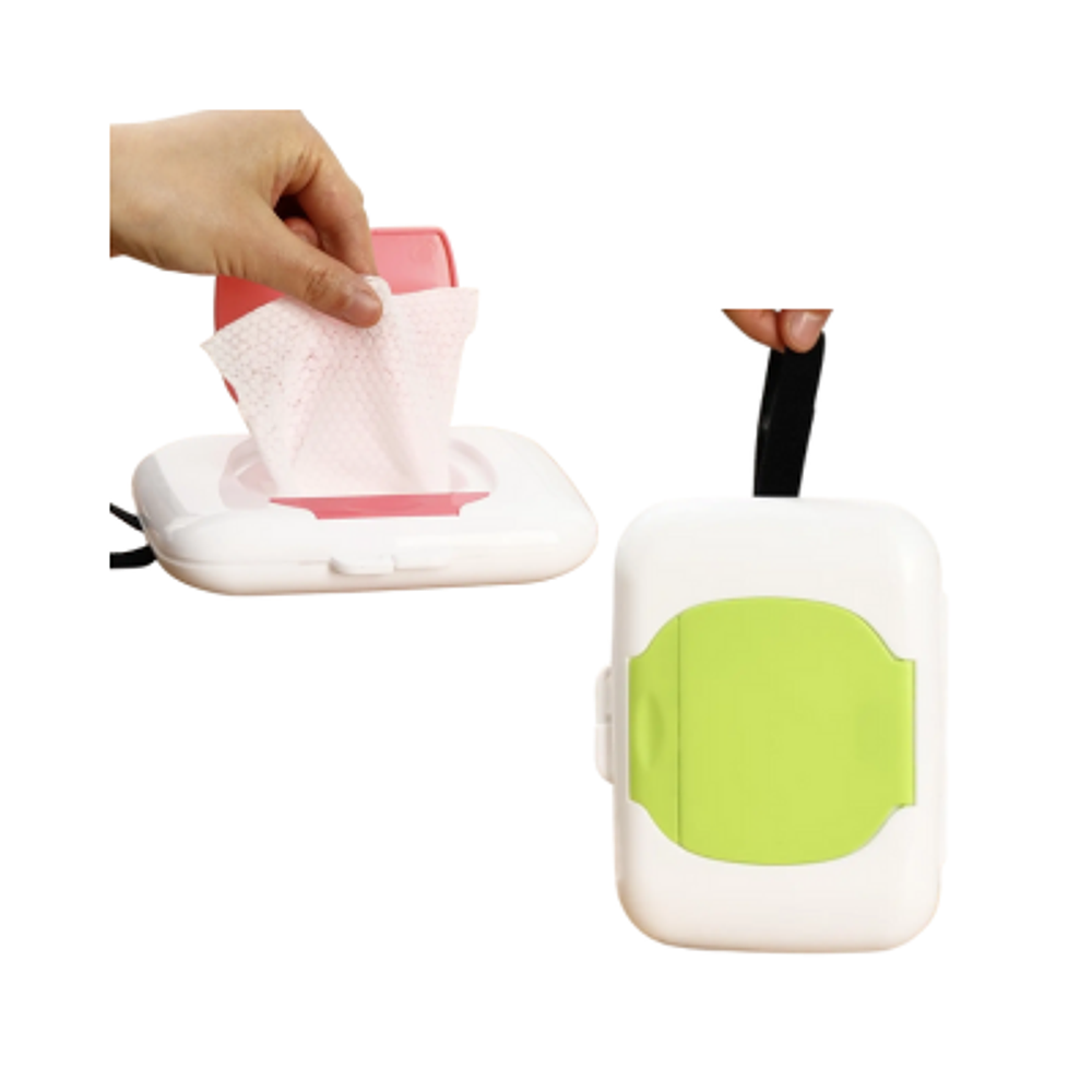 CAJA PORTATIL DE TOALLAS HÚMEDAS 