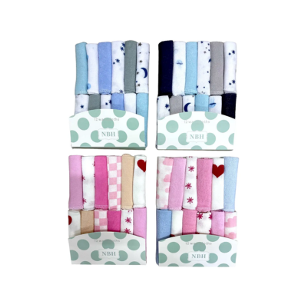 SET 12 TOALLITAS PARA BEBÉ