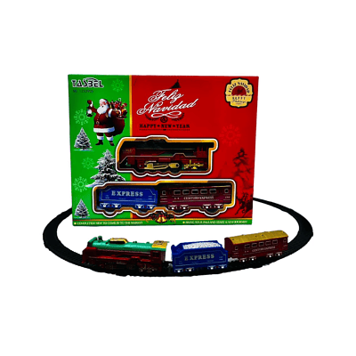 TREN NAVIDEÑO A PÍLA 13 PIEZAS 
