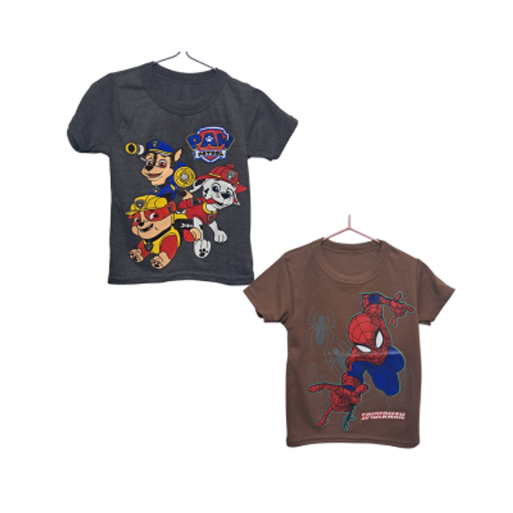 POLERA PERSONAJE TALLA 2 NIÑO