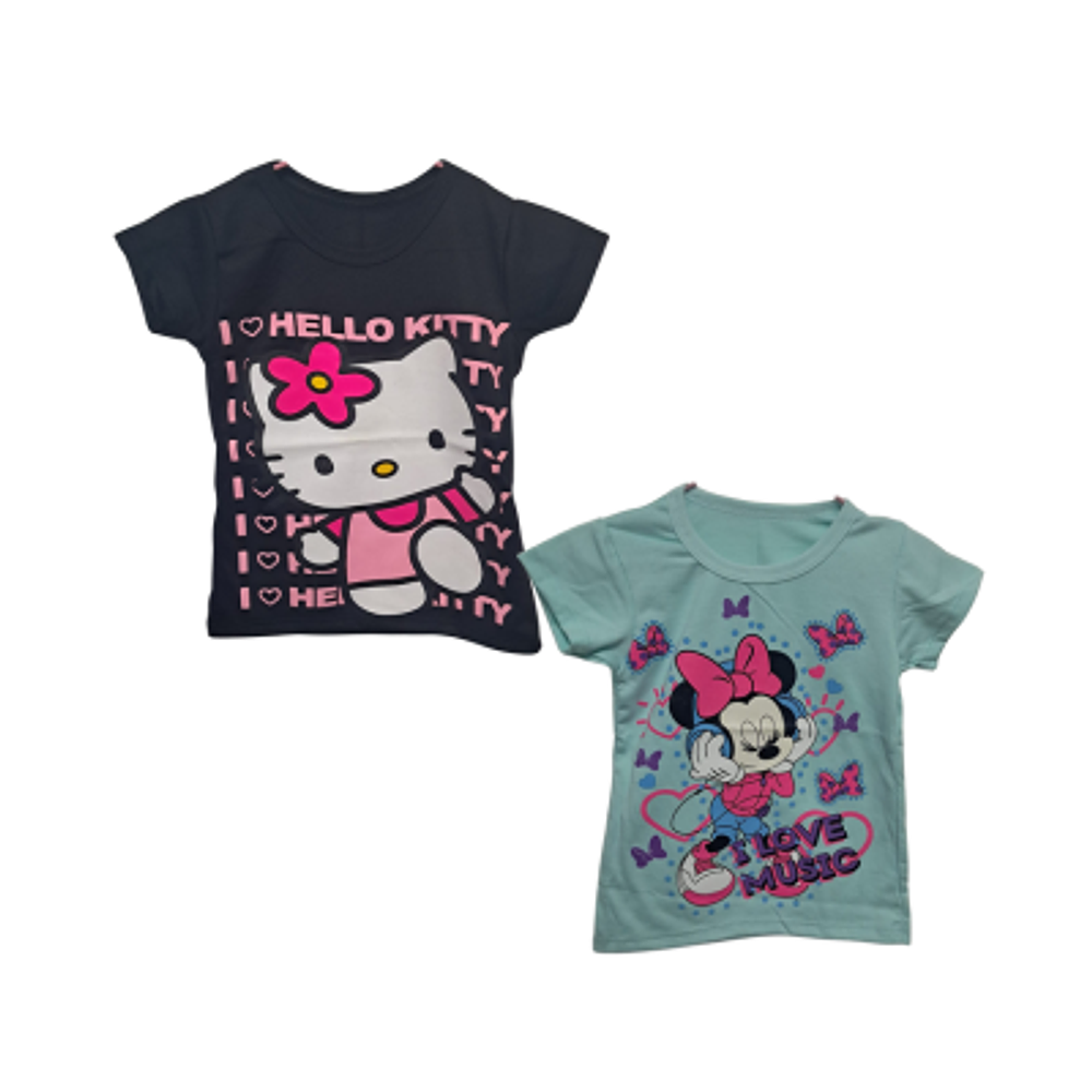 POLERA PERSONAJE TALLA 2 NIÑA