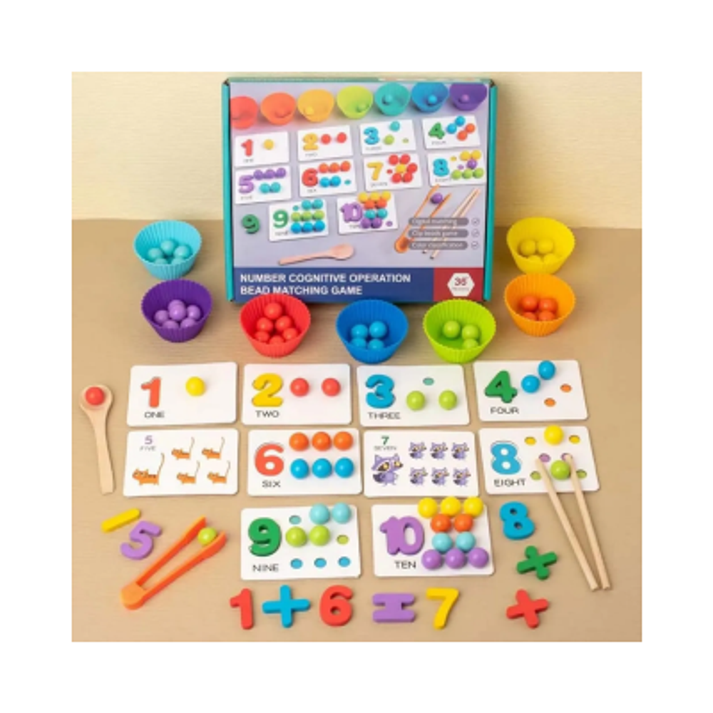 JUEGO DIDÁCTICO NUMEROS Y COLORES 