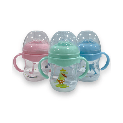 MAMADERA CON TAPA Y ASA 180 ML