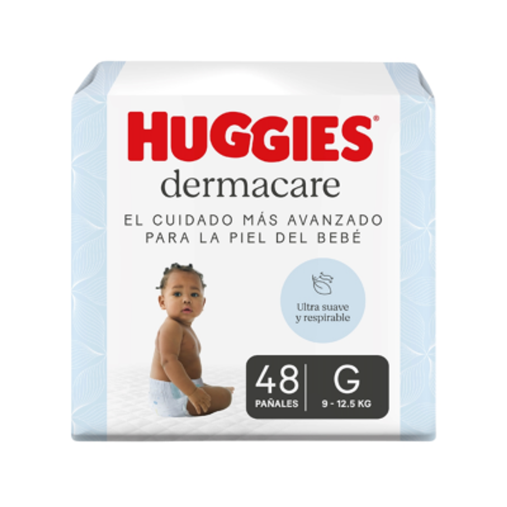 HUGGIES DERMACARE TALLA G 48 PAÑALES