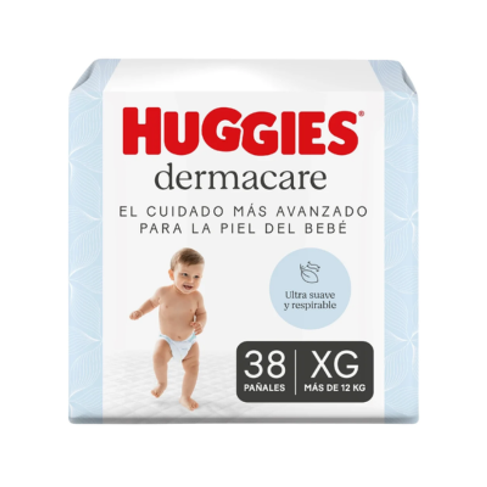 HUGGIES DERMACARE TALLA XG 38 PAÑALES