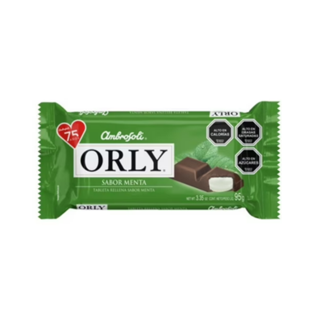 CHOCOLATE ORLY SABOR MENTA 