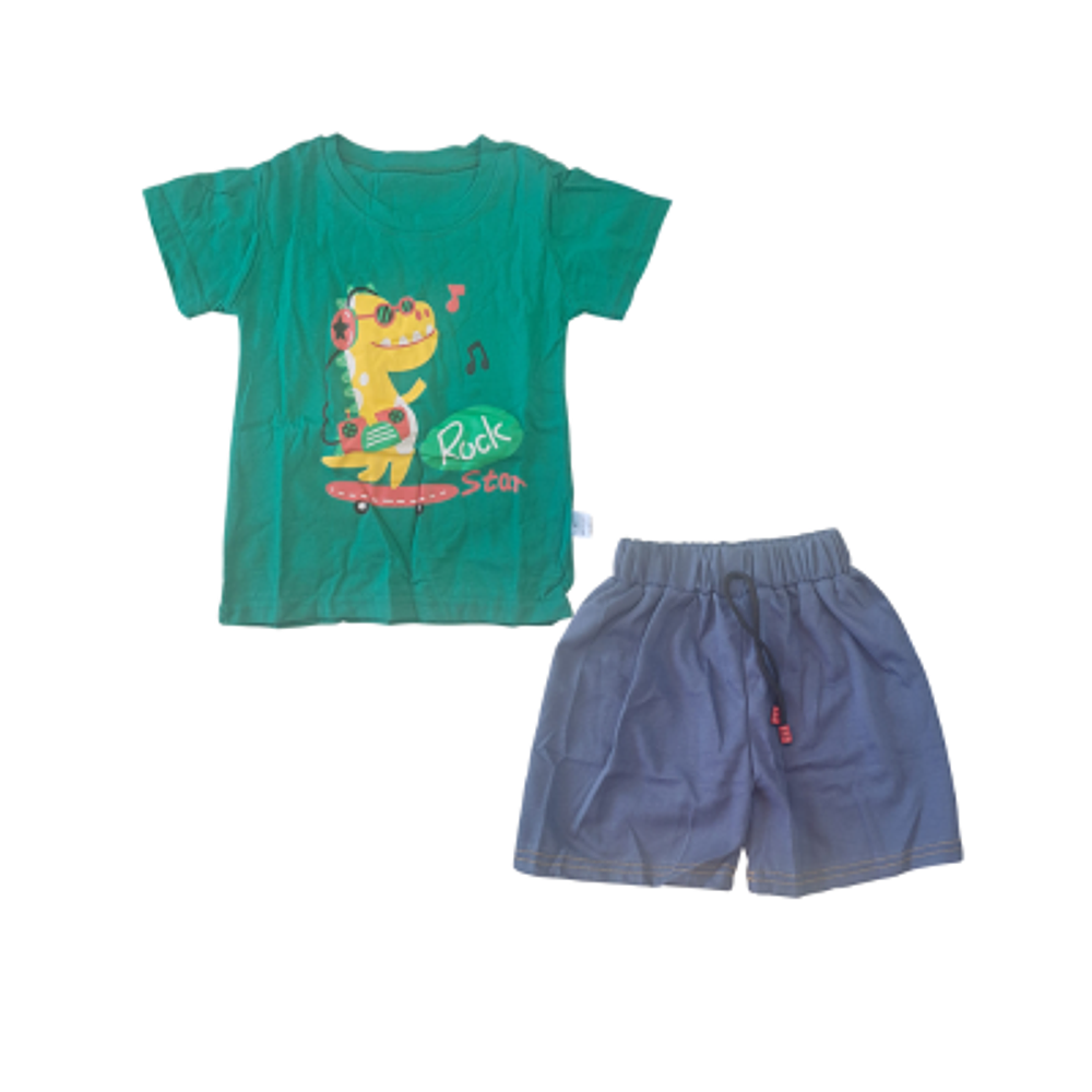 CONJUNTO SHORT Y POLERA NIÑO FDA
