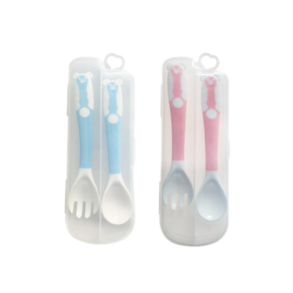 JUEGO DE CUBIERTO CUHARA Y TENEDOR PARA BEBÉ