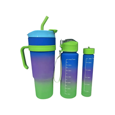 PACK DE 3 BOTELLAS DE AGUA DEPORTIVA 