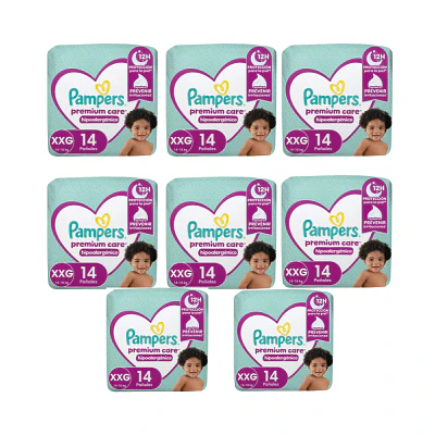 PAMPERS PREMIUM CARE XXG 112 PAÑALES PACK MENSUAL 