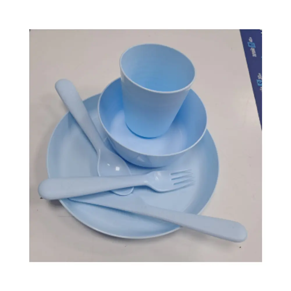 SET PLATO-BOWL-PLATO BAJO Y SERVICIO (CUCHARA, TENEDOR Y CUCHILLO)