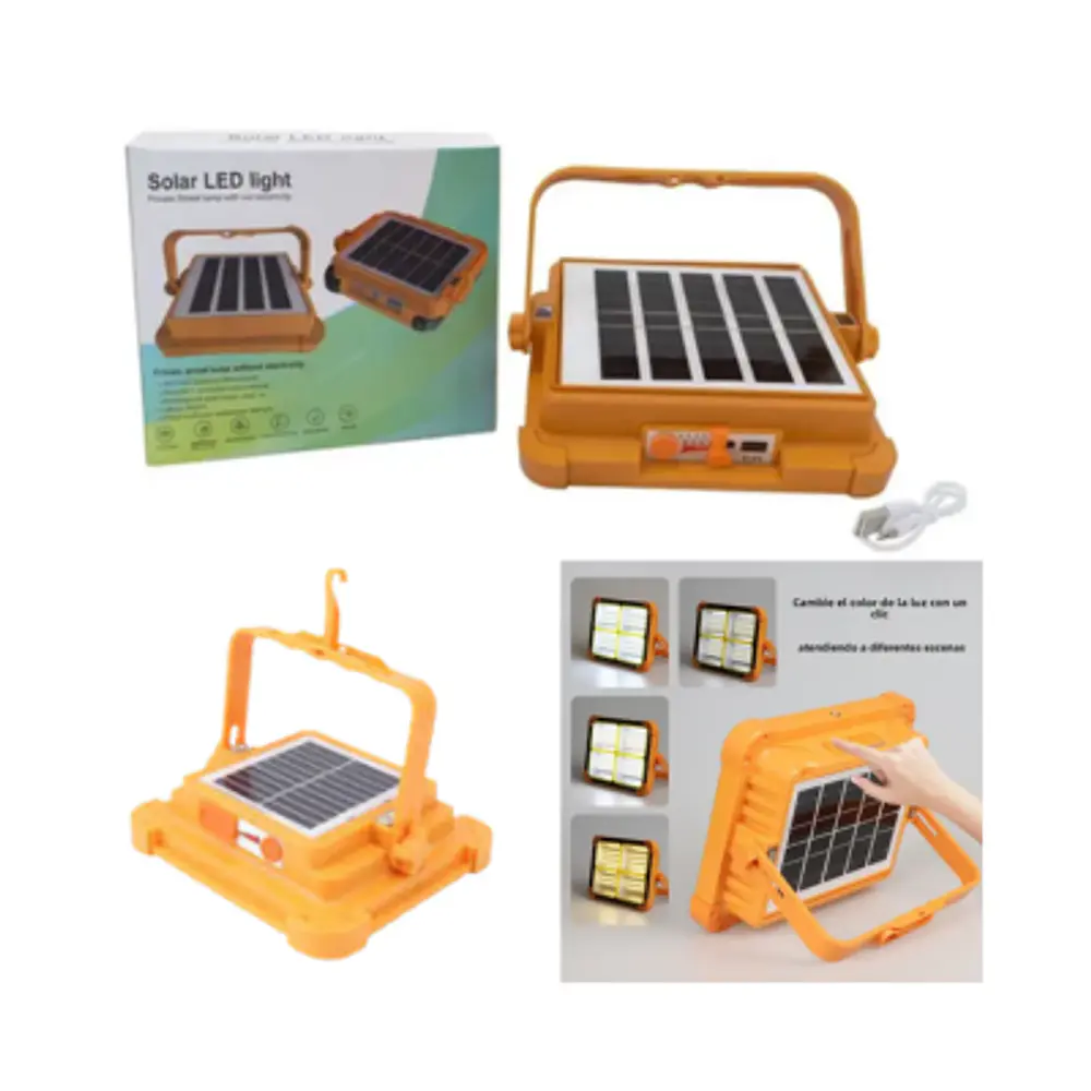 FOCO SOLAR RECARGABLE 1500 WATTS PORTÁTIL
