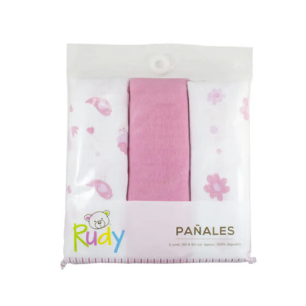 PAÑAL DE GAZA NIÑA 80X80 DE ALGODON RUDY