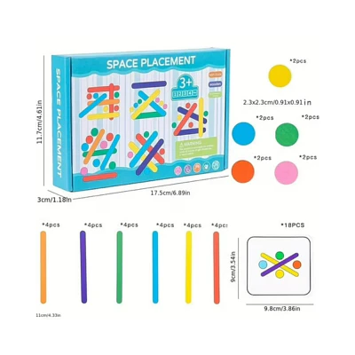 JUEGO SENSORIAL DINAMICO COLORES MONTESSORI 