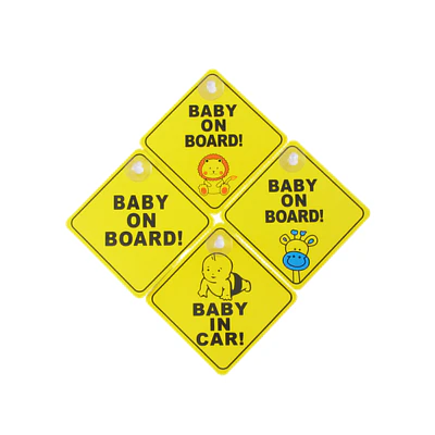 TARJETA PARA AUTO BEBÉ A BORDO 