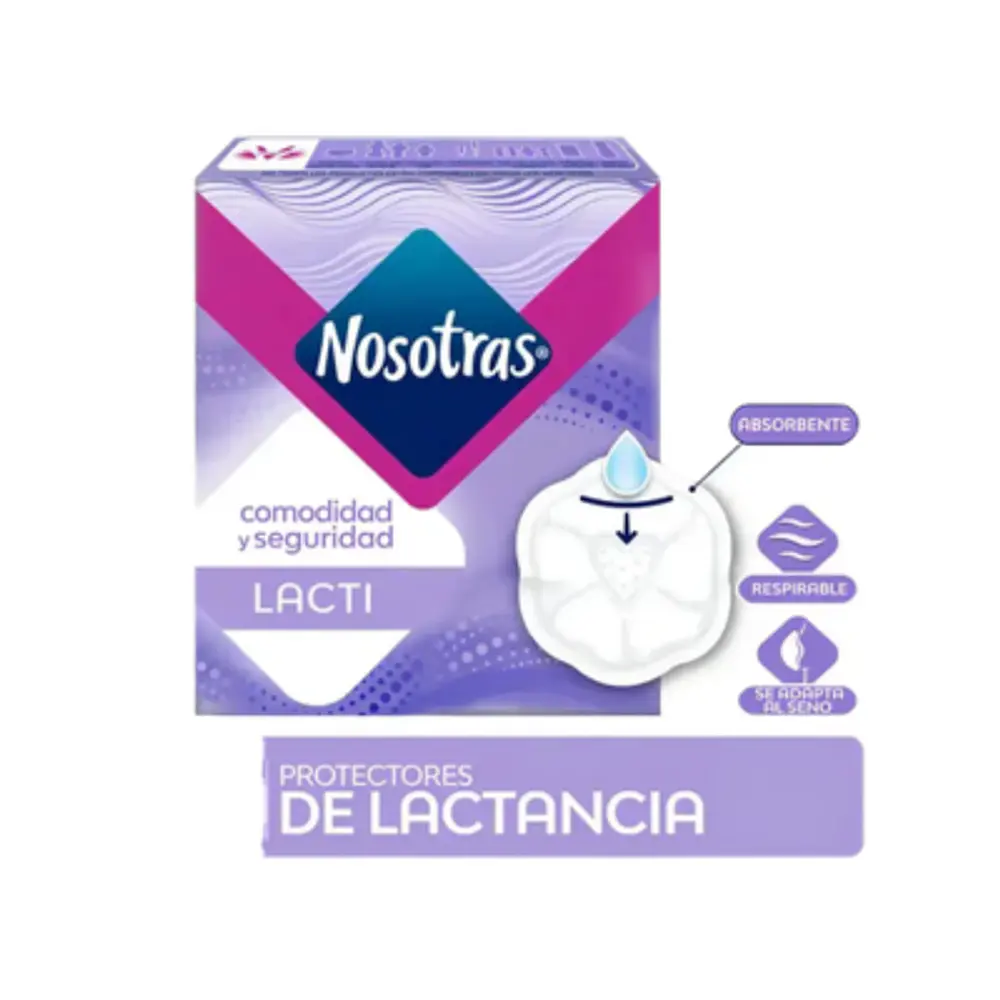 PROTECTOR MAMARIO ALGODÓN NOSOTRAS 20 UNIDADES 