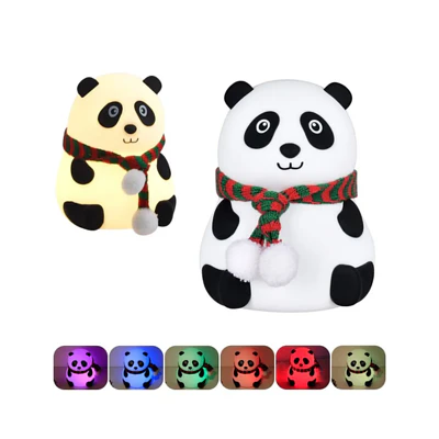 LÁMPARA OSO PANDA TOUCH DE 7 COLORES   