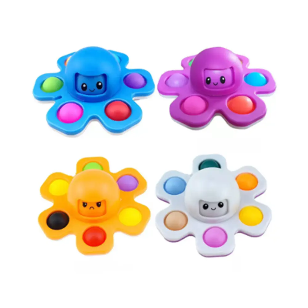JUGUETE  PULPO SENSORIAL SPINNER & POP IT 