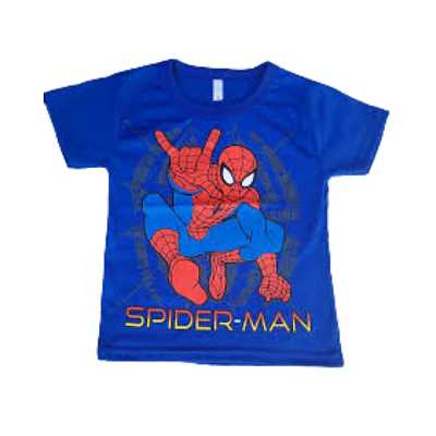 POLERA MANGA CORTA SPIDERMAN TALLA 2-4-6