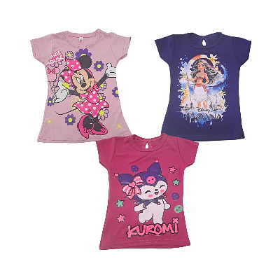 POLERAS NIÑA PERSONAJES TALLA 2